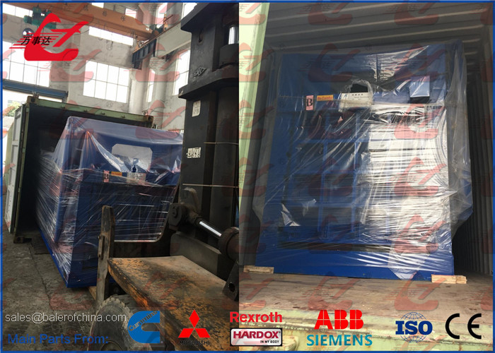 Horizontal Waste Paper Cardboard Baler Hydraulic Baling Machine PLC Automatic Control