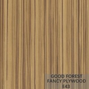 Quality Melamine Fancy Plywood Board OEM Zebra Wood Plywood Customized wholesale