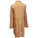 Female Pleated Unlined Long Sleeve Shirtdress Knee Length