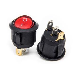 Quality 12V 3 Pin Car Autos Boat Round Rocker Dot LED Light Toggle Switch wholesale