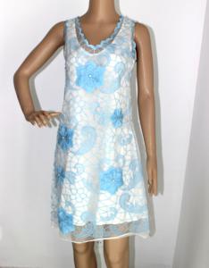Quality V neck sleeveless ladies evening dresses with polyster wholesale