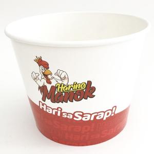 Quality Eco Friendly Fried Chicken Paper Bucket , 85oz Disposable Paper Food Tubs wholesale