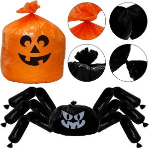 Quality Halloween Jumbo Spider Pumpkin Lawn Leaf Bags Party Decor wholesale