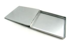 Quality tin calendar case with hinge wholesale