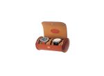 Brown PU Leather Magnetic Travel Watch Case Eco-friendly Material