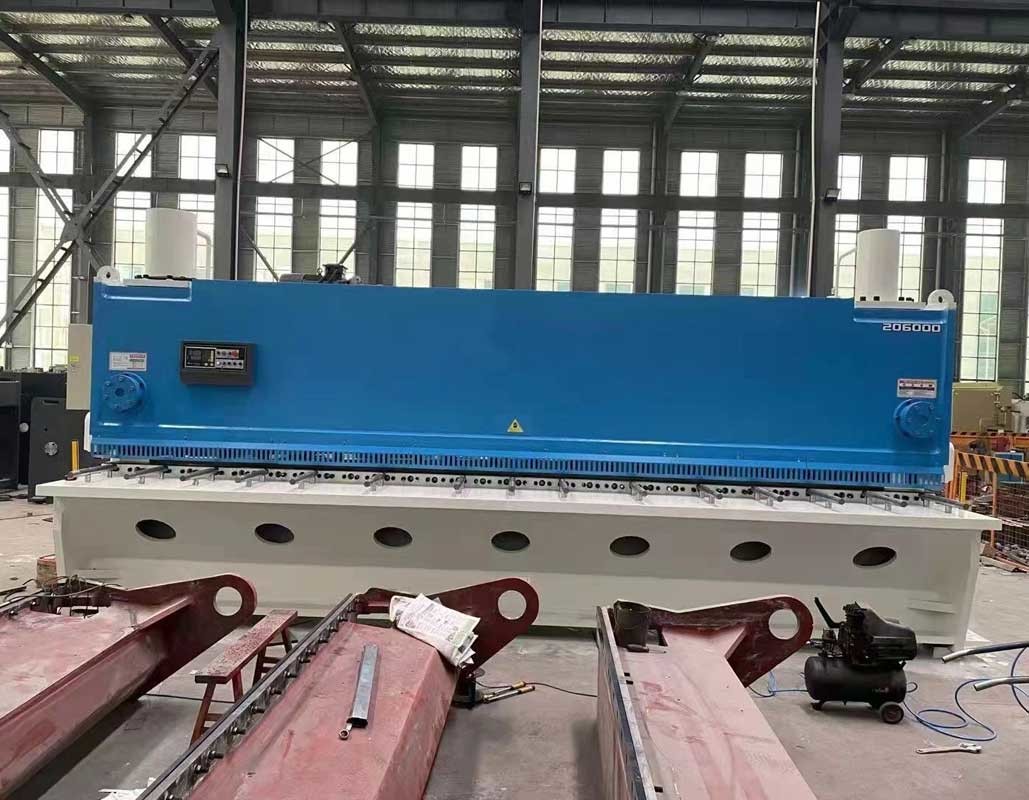 20x6000mm Carbon STeel Guillotine Shearing Machine Hudraulic With Estun E21s