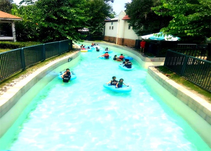 Fiberglass 1m Water Park Lazy River For Hotel Resort