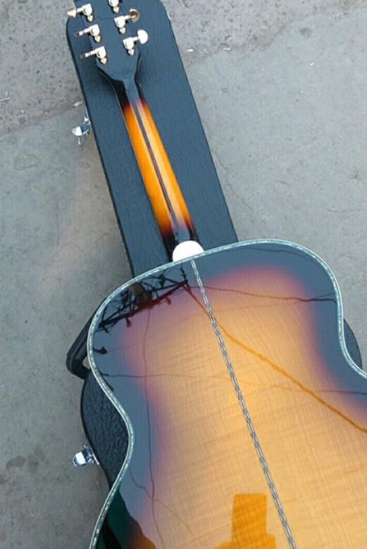 2018 New Chibson real abalone G200 deluxe acoustic guitar 100% abalone G200 luxury deluxe electric acoustic guitar