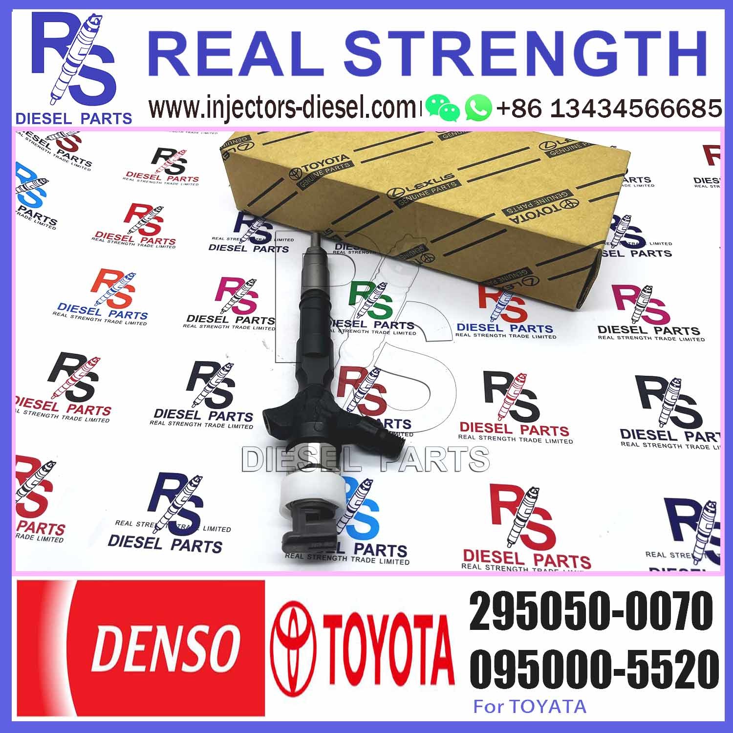 lnjector 2950500070 2367030380 for common rail 23670-30380 295050-0070