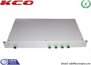 Quality 1x4 Fiber Optic Splitter Patch Panel / 1*4 Rack Mount PLC Splitter 1U 19'' For Fiber Optic Cabinet wholesale