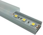 U shape LED extrusion profiles milky diffuser for led strips aluminum LED