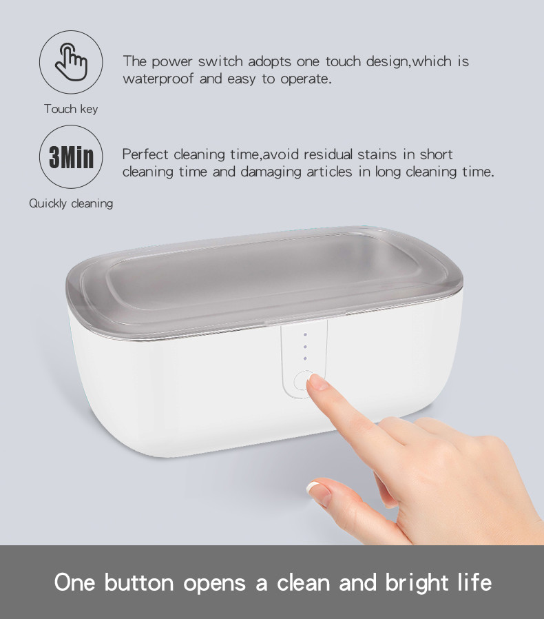 OEM Portable Ultrasonic Cleaner 45KHz Ultrasonic Jewelry Cleaner Machine