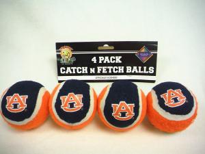 Quality DOG TENNIS BALLS-AUBURN TIGERS DOG BALLS-4 PACK wholesale
