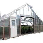 Single Span Greenhouse Mushroom Growing Equipment Covered with Transparent