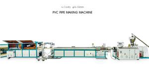 China Sino Holyson  16mm Twin Screw Extruder Four Cavity Outlet Plastic PVC Pipe Making Machine Maufacture on sale