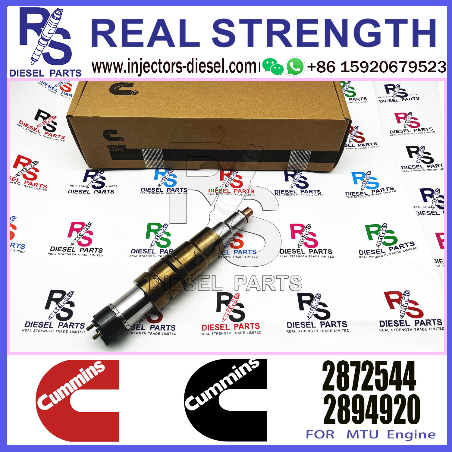 Diesel Fuel Injector 4326959 2872284 2897320 2872544