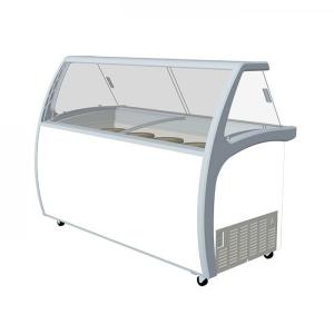 Quality Electricity Saving Ice Cream Showcase Freezer Good Temperature Evenness wholesale