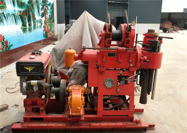 180m Depth Water Well Drilling Rig Machine , Hydraulic Core Drilling Rig 220V /