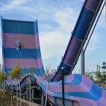 Skin Raft Fiberglass Boomerango Water Park Slide for Adult