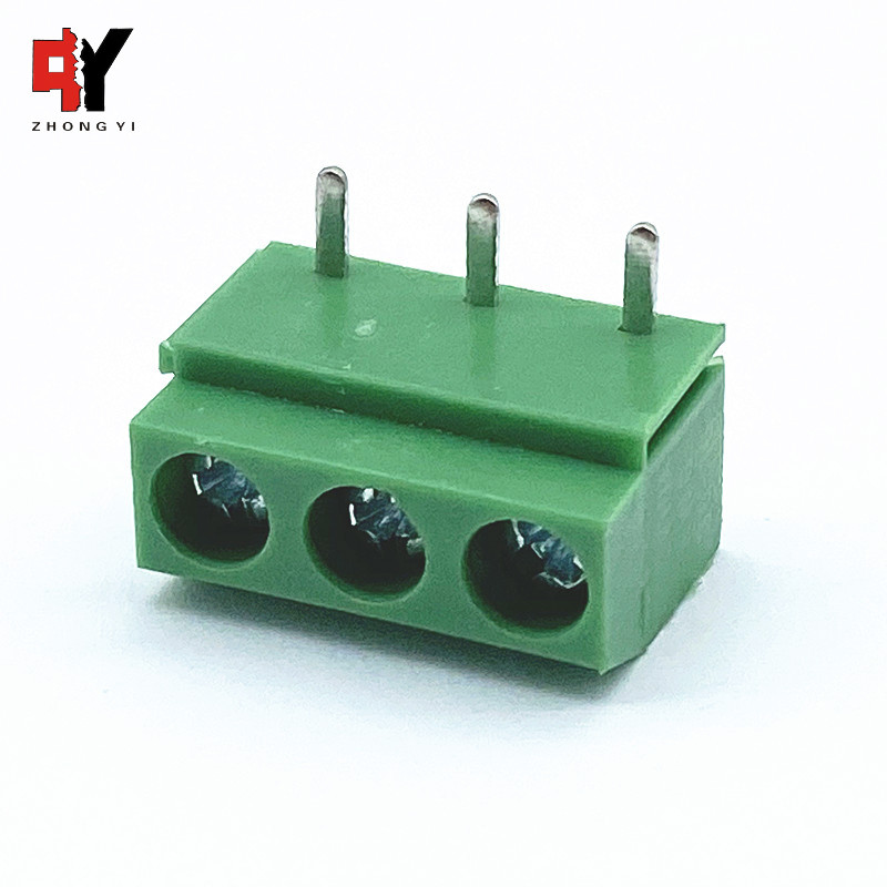 5.0mm Pitch 3 Way PCB Screw Terminal Block With PA66 Housing