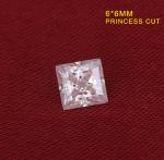 Genuine Loose Diamond Moissanite 1 Carat Moissanite Fancy Cut 6 Mm Super White