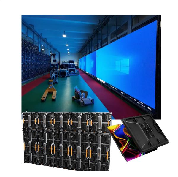 Indoor P4 LED Display Screen Rental for Advertising Wall Full Color and 140°