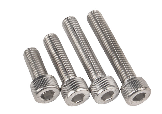 M1.6 M2 M2.5 M3 M4 M5 M6 M8 M10 M12 M14 M16 M20 Stainless Steel Hex Socket Screw with Knurled Cylindrical Head DIN 912