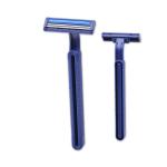 Twin Stainless Steel Blade Rubber Handle Shaving Razor Disposable
