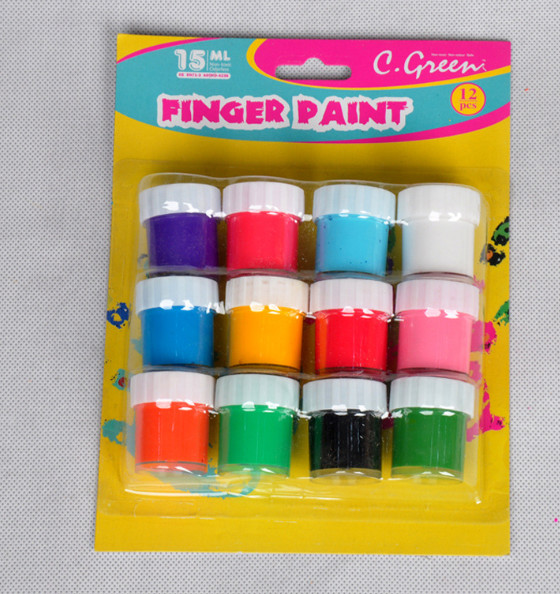 Non-toxic Finger Paint / Poster Paint 4 Colors, 6 Colors, 8 Colors set washable for kids diy painting water color paint