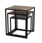 Metal Side Table Living Room Furniture with Modern Design and Luxury Gold Finish