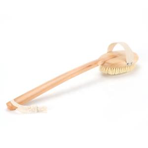 Quality Vegan Sisal Body Dry Brush Detachable Natural Beechwood Long Handle wholesale