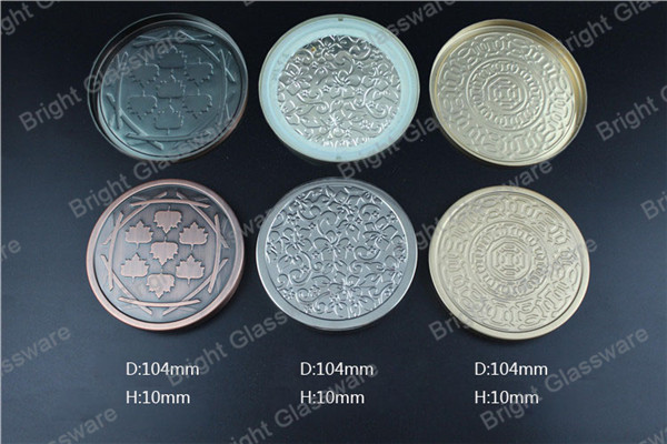 Hot Sale 103mm Metal Lids With Silicone Ring For Candle Container