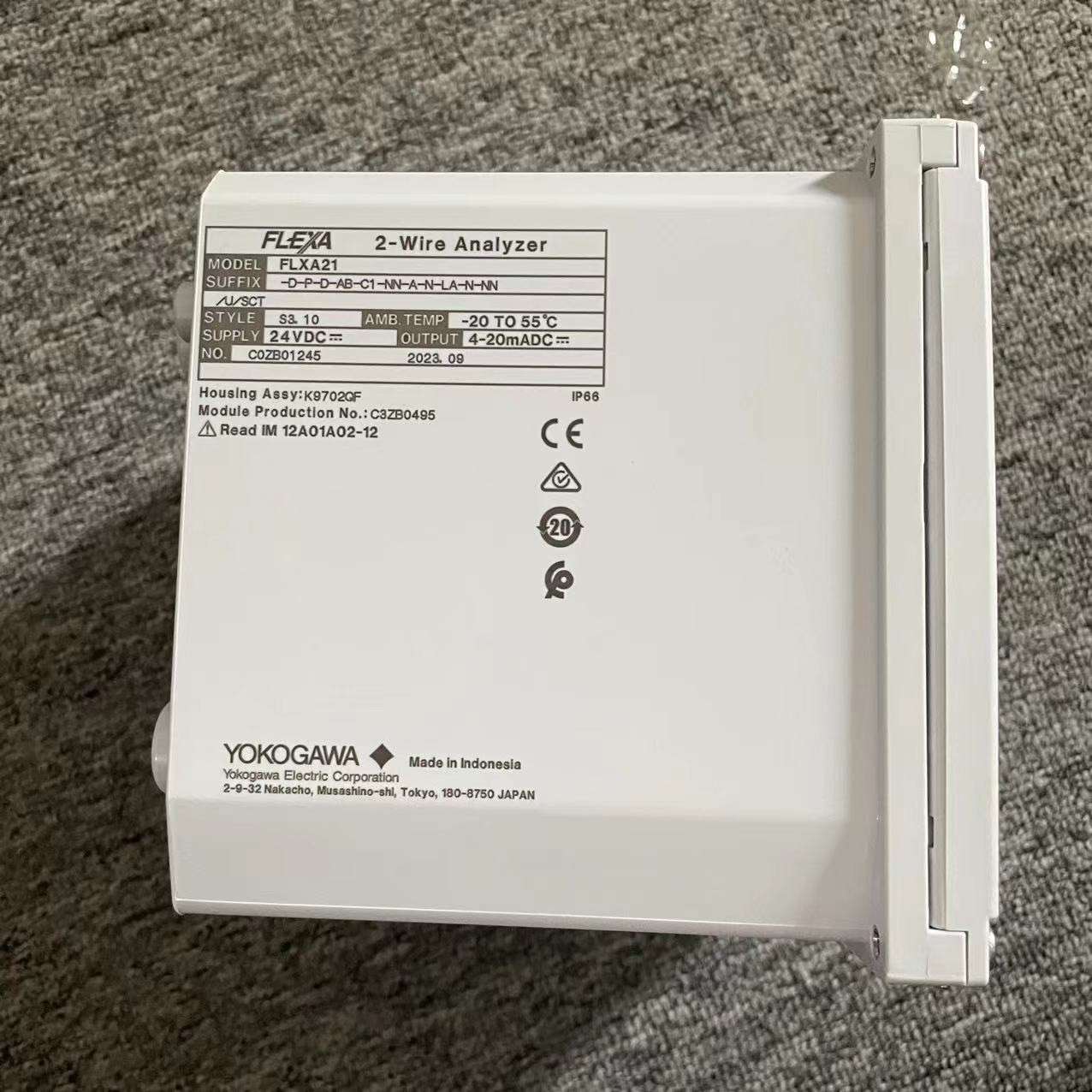 Original Yokogawa FLEXA Series Analyzers FLXA21-D-P-D-AB-C1-NN-A-N-LA-N-NN Low Price