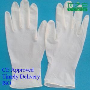 Quality Non Powder Sterile Surgical Gloves , Health Inspection Disposable Latex Gloves wholesale