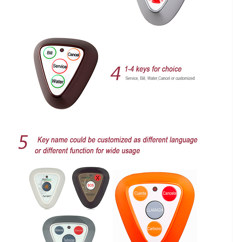 wireless restaurant customer service call system manufacturer