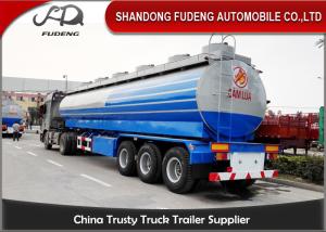 Quality Crude Oil Tank Semi Trailer Fuel / petroleum 50000 liters Steel Petro Tanker Semi Trailer wholesale