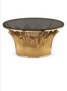 Quality Home Furniture Round Center Rose Gold Marble Coffee Tables Luxury For Living Room wholesale