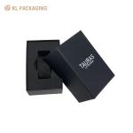 Luxury Custom Logo Black Lid And Base Rigid Boxes Paper Box Cardboard Paper