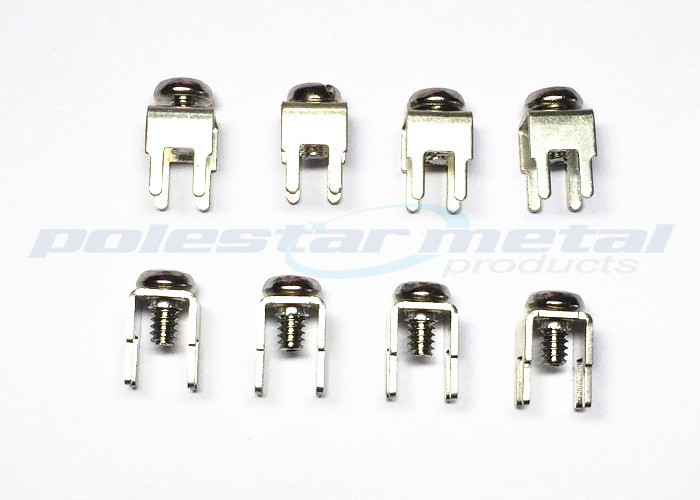 PCB Sturdy Panel Mount Screw Terminal , Mini Screw Terminal Block Connector