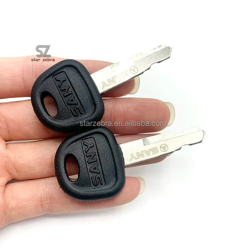 13.4*12.7*12.7 Solidified Paper Ignition Door Key for Sany SY85C SY115 SY200C SY245 SY285 SY700 SY480 SY550 Excavator