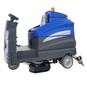 China Ride On Floor Scrubber Mechanical Electric Industrial Vacuum Sweeper With Brush on sale