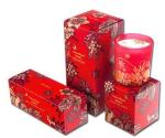 black candle gift box Custom tuck black candle paper box cardboard candle color