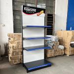Best Selling Factory customized color size supermarket rak gondola shelving
