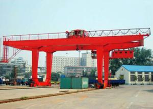 Quality 50 Ton Container Double Beam Gantry Crane , Spreader Overload Protection Industrial Gantry Crane wholesale