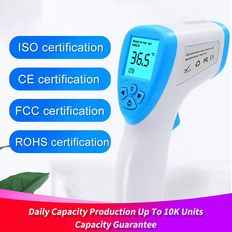 Convenient Smart Handheld Infrared Thermometer 2 X AA Battery Powered