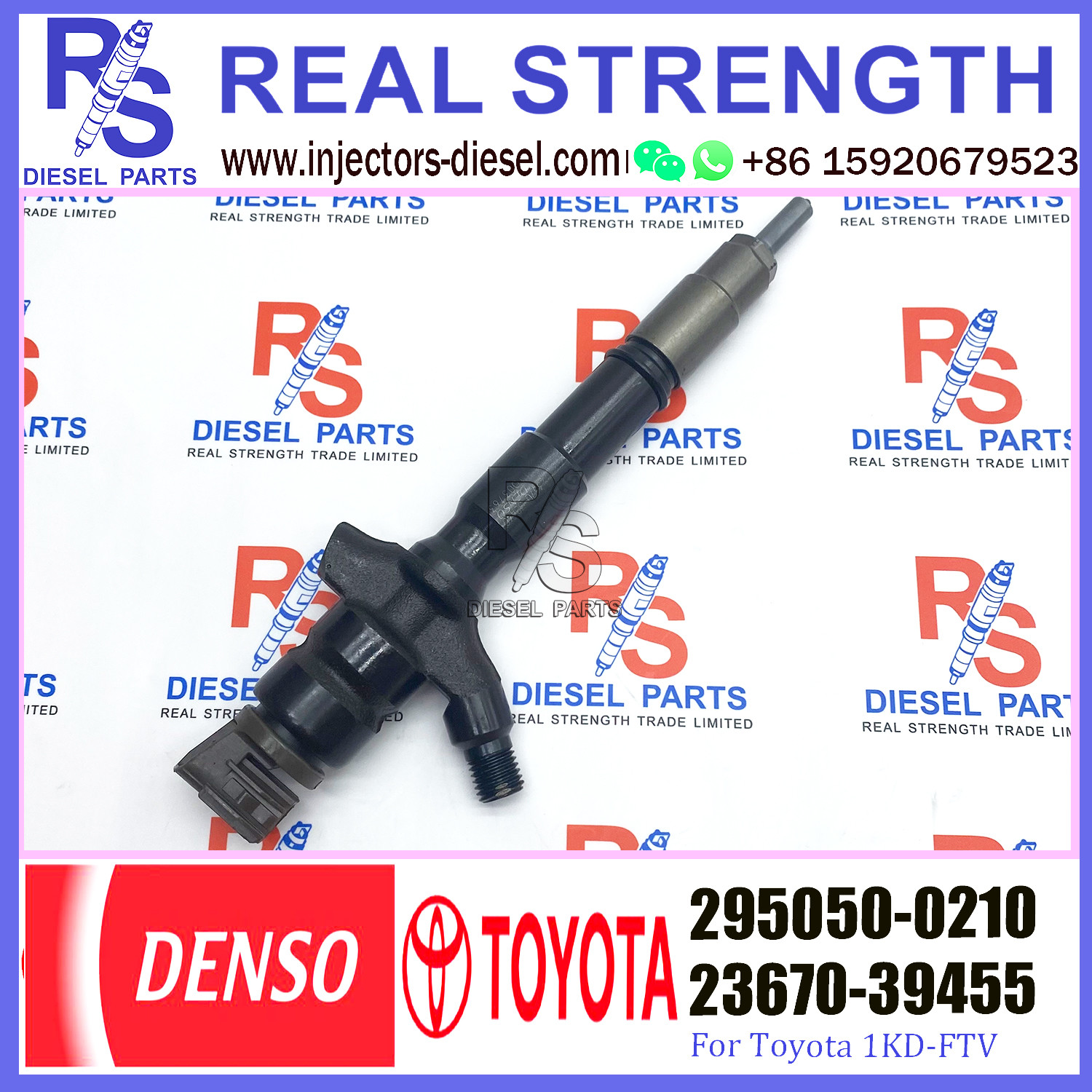 1KD-FTV TOYOTA Fuel Injector 295050-0470 295050-0210 23670-39255 23670-30410