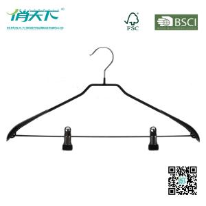 Quality Betterall Superior Black PVC Metal Hanger with Non-slip Clips wholesale
