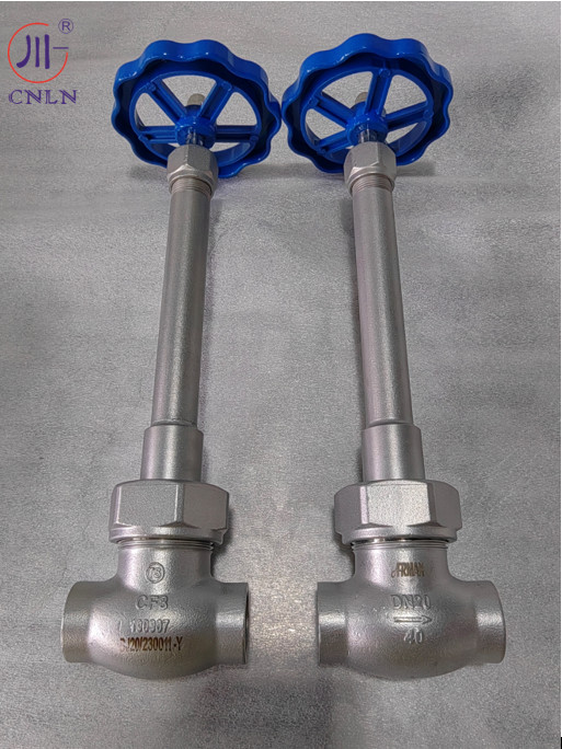 Cryogenic Globe Angle Valves For LNG LOX LIN LAr CO2 for cryogenic tank -196