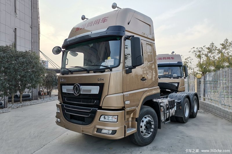 6x4 400hp Dongfeng Diesel Tractor Truck 40 Ton Tow Capability Euro 6 Manual Left Steering