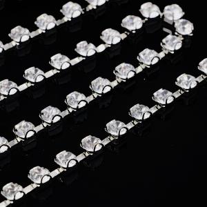 Quality Crystal Diamond Rhinestone Chain Necklace Trimming Claw Copper Material wholesale